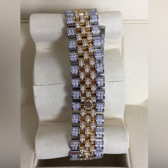 36mm Rolex Date Just fully iced out natural diamond watch - Picture 2 of 4